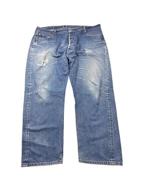 Levi’s 501XX Made in Mexico Distressed Straight Leg Jeans